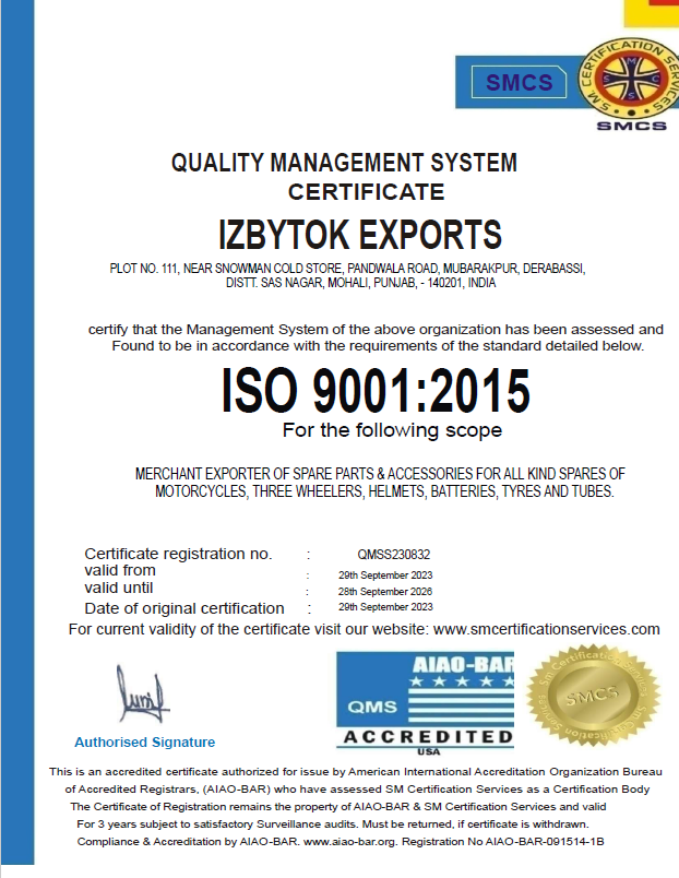 ISO Certificate